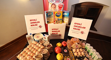 Efes Selçuk'ta anne adaylarına ve bebeklerine gıda dayanışması desteği