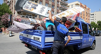 Karşıyaka'da işgal denetimleri devam ediyor