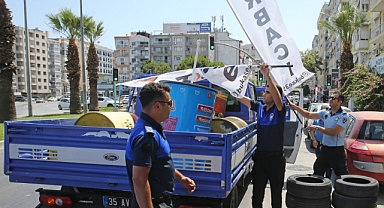 Karşıyaka'da işgal denetimleri devam ediyor