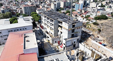 Eşrefpaşa Hastanesi inşaatı beşinci kata ulaştı