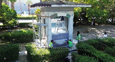 Kültürpark'ın tarihi çeşmesi 94'üncü İEF'ye hazır