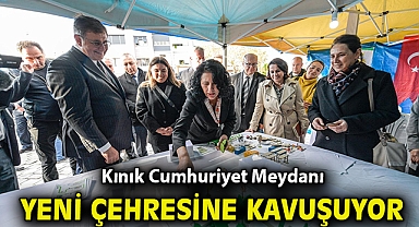 Kınık Cumhuriyet Meydanı yeni çehresine kavuşuyor