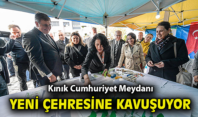 Kınık Cumhuriyet Meydanı yeni çehresine kavuşuyor