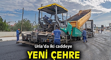 Urla'da iki caddeye yeni çehre
