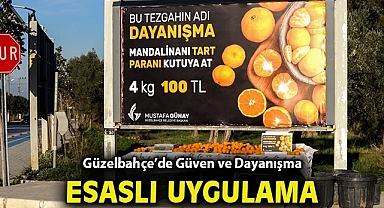 Güzelbahçe'de Güven ve Dayanışma Esaslı Uygulama