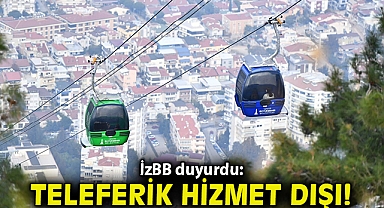 Balçova Teleferik Tesisleri'nde bakım zamanı