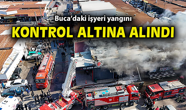 Buca'daki işyeri yangını kontrol altına alındı