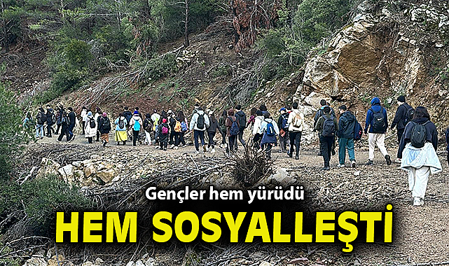 Gençler hem yürüdü hem sosyalleşti