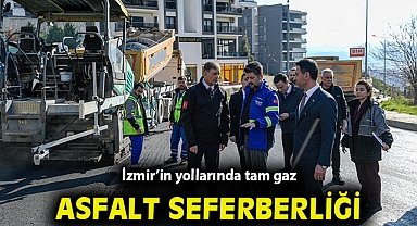 İzmir'in yollarında tam gaz asfalt seferberliği