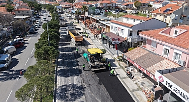 Çeşme'nin yolları yaza hazırlanıyor