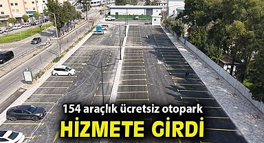 154 araçlık ücretsiz otopark hizmete girdi