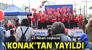 23 Nisan coşkusu Konak'tan yayıldı: Çocuk Şenliği'ne yoğun ilgi