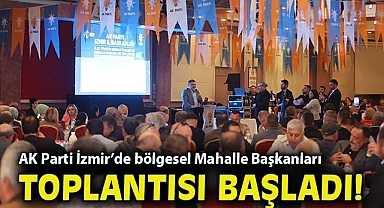 AK Parti İzmir'de bölgesel Mahalle Başkanları toplantısı başladı!