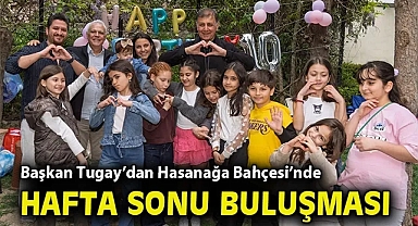 Başkan Tugay'dan Hasanağa Bahçesi'nde sıcak hafta sonu buluşması