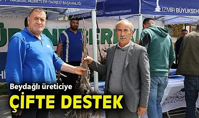 Beydağlı üreticiye çifte destek