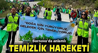 Bornova'da anlamlı temizlik hareketi