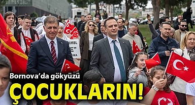 Bornova'da gökyüzü çocukların!