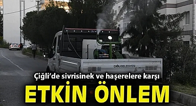 Çiğli'de sivrisinek ve haşerelere karşı etkin önlem