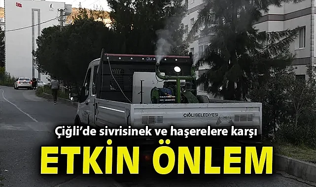 Çiğli'de sivrisinek ve haşerelere karşı etkin önlem