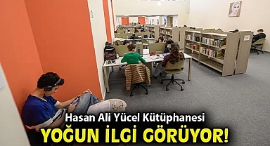 Hasan Ali Yücel Kütüphanesi yoğun ilgi görüyor