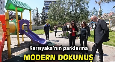 Karşıyaka'nın parklarına modern dokunuş