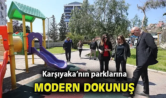 Karşıyaka'nın parklarına modern dokunuş