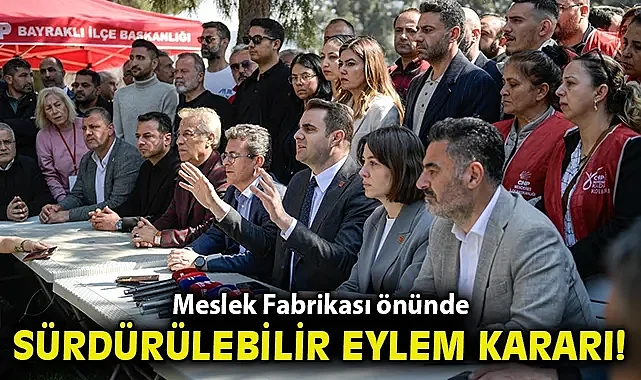 Meslek Fabrikası önünde sürdürülebilir eylem kararı