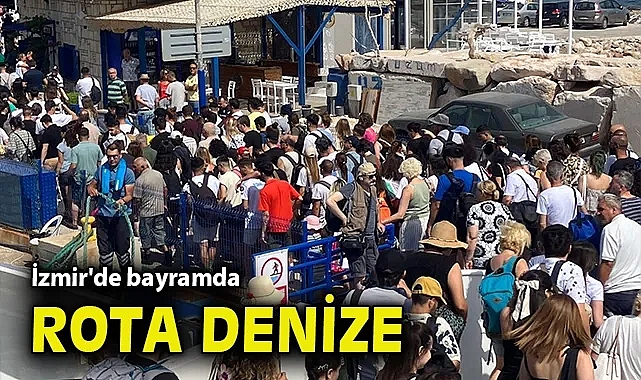 İzmir'de bayramda rota denize