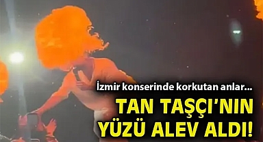 İzmir konserinde korkutan anlar... Tan Taşçı'nın yüzü alev aldı!