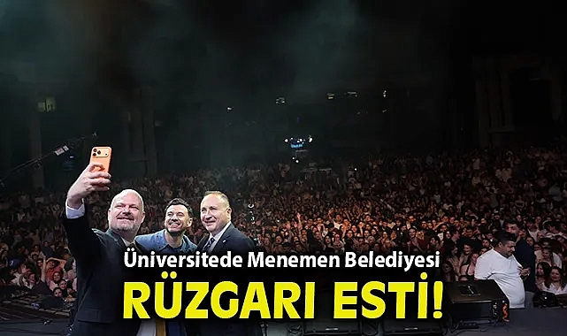 Üniversitede Menemen Belediyesi rüzgarı esti
