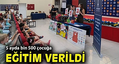 5 ayda bin 500 çocuğa eğitim verildi