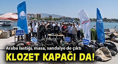Araba lastiği, masa, sandalye de çıktı klozet kapağı da!