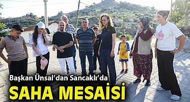 Başkan Ünsal'dan Sancaklı'da saha mesaisi