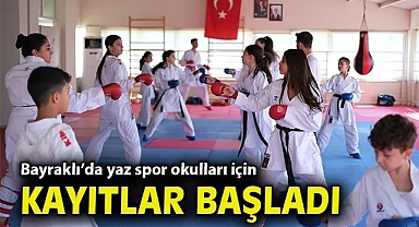 Bayraklı'da yaz spor okulları için kayıtlar başladı