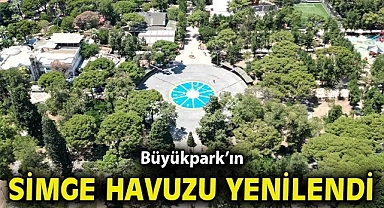 Büyükpark'ın simge havuzu yenilendi