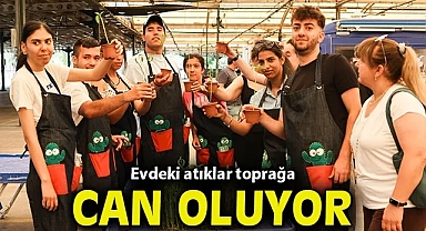 Evdeki atıklar toprağa can oluyor