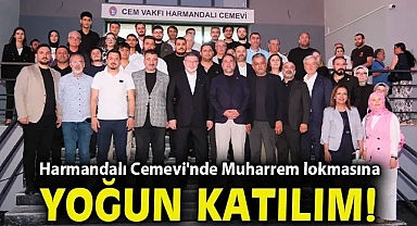Harmandalı Cemevi'nde Muharrem lokmasına yoğun katılım!