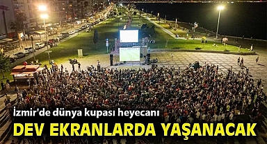 İzmir'de dünya kupası heyecanı dev ekranlarda yaşanacak