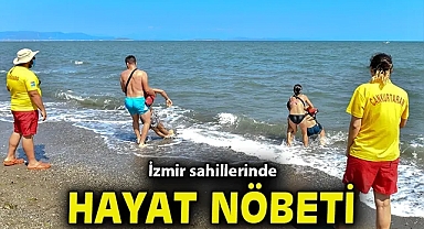 İzmir sahillerinde hayat nöbeti