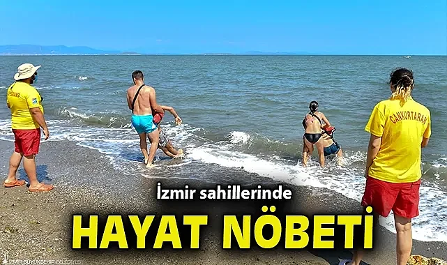 İzmir sahillerinde hayat nöbeti