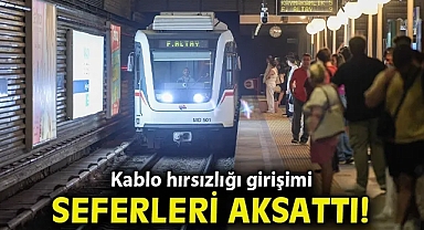 Kablo hırsızlığı girişimi metro seferlerini aksattı