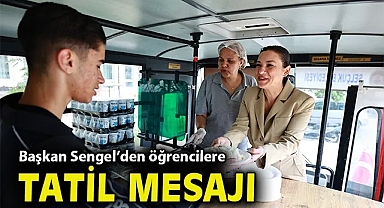 Kent Lokantası öğrenci otobüsleri tatile girdi: Başkan Sengel'den öğrencilere tatil mesajı