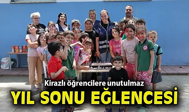 Kirazlı öğrencilere unutulmaz yıl sonu eğlencesi