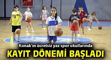 Konak'ın ücretsiz yaz spor okullarında kayıt dönemi başladı