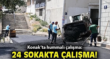 Konak'ta hummalı çalışma: 5 mahallede 24 sokak aynı anda yenileniyor