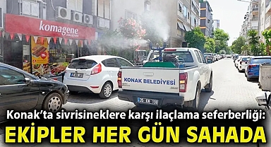 Konak'ta sivrisineklere karşı ilaçlama seferberliği: Ekipler her gün sahada