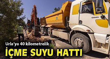 Urla'ya 40 kilometrelik içme suyu hattı