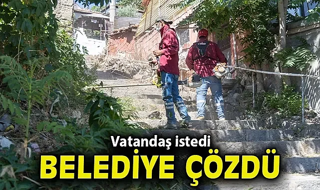 Vatandaş istedi, belediye çözdü