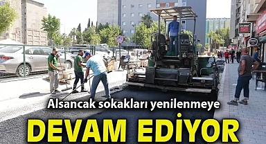 Alsancak sokakları yenilenmeye devam ediyor