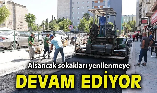 Alsancak sokakları yenilenmeye devam ediyor
